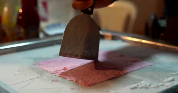 Fabrication Crème Glacée Roulée Mumbai Maharashtra — Video