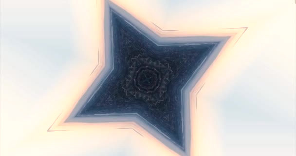 Stad New York Caleidoscoop Landschap Mandala Animatie Grafisch Feest Achtergrond — Stockvideo