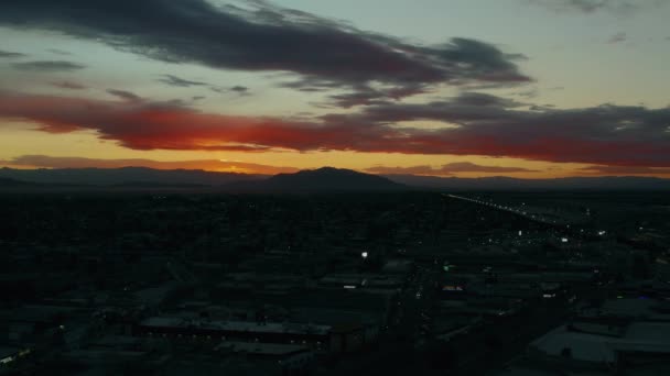 Drone Shot Sunset Mexicali Baja California — Vídeo de stock