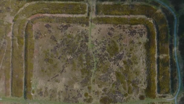 Cawthorne Roman Camp Pickering Aerial Footage North York Moors National — стокове відео