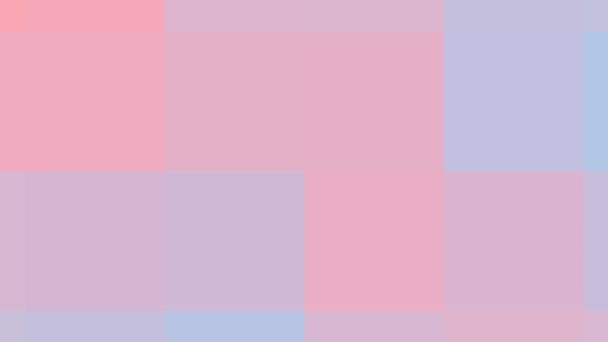 Pixel Blocks Pastel Pink Violet Animation — Video Stock