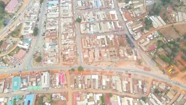 Vista Aérea Del Dron Kamatira Pokot Oeste Kapenguria Kenia Comunidad — Vídeo de stock