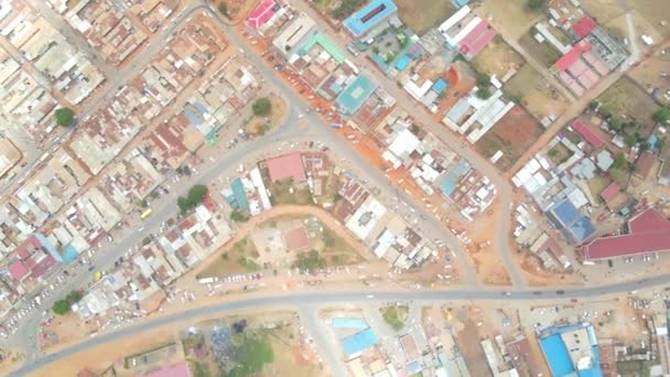 Aerial Drone View Kamatira West Pokot Kapenguria Kenya Footage One — ストック動画