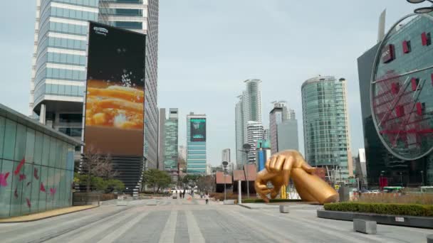 Complejo Coex Distrito Gangnam Seúl Corea Del Sur Desde Calle — Vídeos de Stock