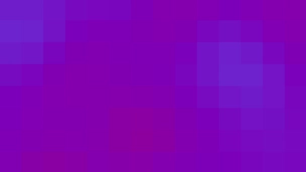 Jemné Tmavě Fialové Pixelované Bloky Světlého Pozadí — Stock video