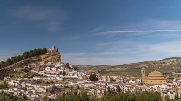 Push Time Lapse City Montefrio Andalusia Spain — Stock video