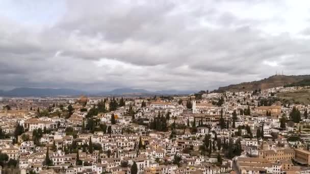 Fast Push Time Lapse Clouds High Granada — Stockvideo
