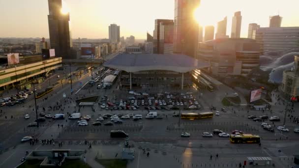 Central Railway Station Warsaw Main Ukrainian Refugee Point Poland 2022 — Vídeos de Stock