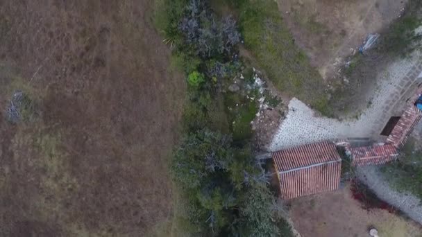 Vista Aérea Voo Drones Quintas Colômbia — Vídeo de Stock