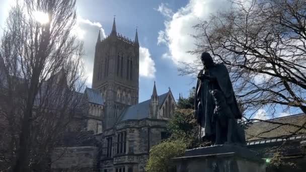 Cattedrale Lincoln Lincolnshire Lincoln Minster Chiesa Cattedrale Della Beata Vergine — Video Stock