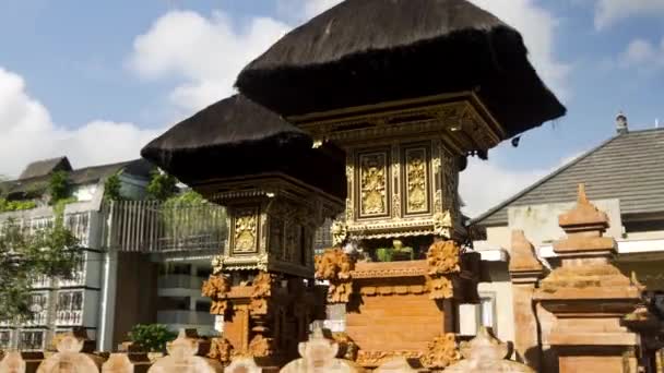 Wyspa Bali Tradycyjny Hinduski Balijski Pagoda Świątynia Zen Chiński Wpływ — Wideo stockowe