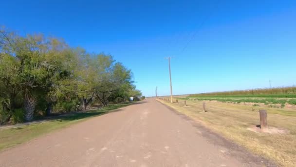 Pov While Driving Out Santa Ana National Wildlife Refuge Lower — стокове відео