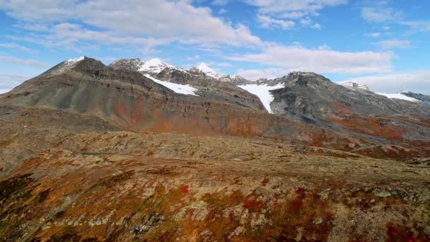 60Fps Aerial Video Thompson Pass Road Valdez Alaska Fall — Wideo stockowe