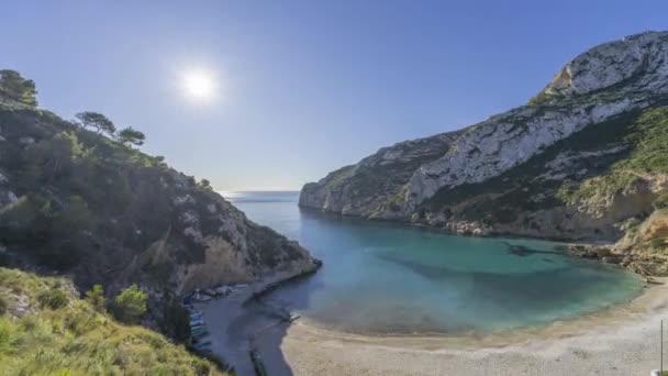 Granadella Beach Zomer Timelapse — Stockvideo