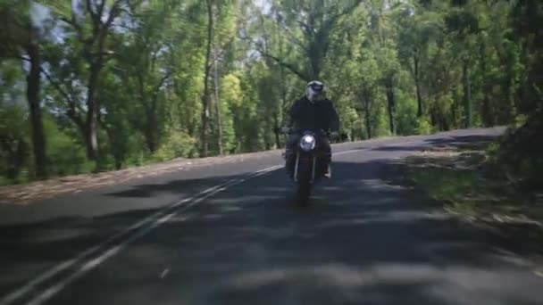 Agusta Riding Aggressively Motor Cycle Riding — Wideo stockowe