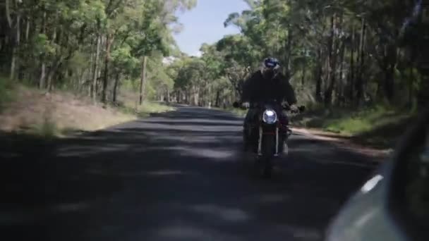 Agusta Riding Aggressively Motor Cycle Riding — Wideo stockowe