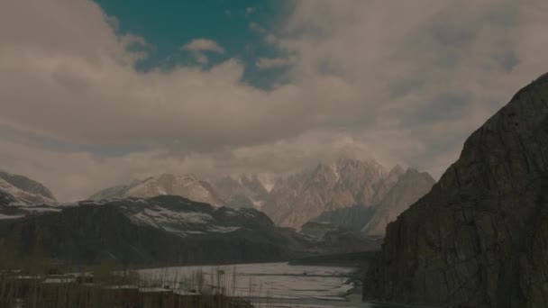 Valle Gahkuch Hunza Gilgit Baltistan Pakistán Hermoso Valle Hunza Norte — Vídeos de Stock