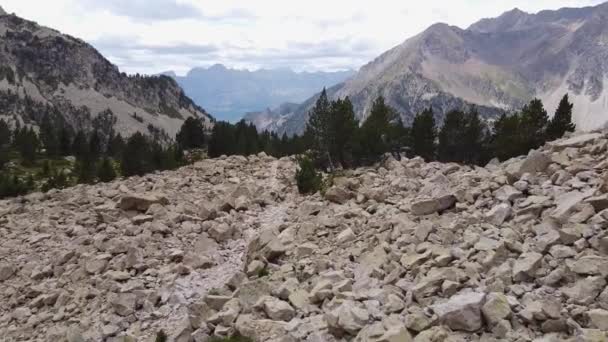 Ibon Brazato Sentiero Escursionistico Banos Panticosa Huesca Aragona Pirenei Spagnoli — Video Stock