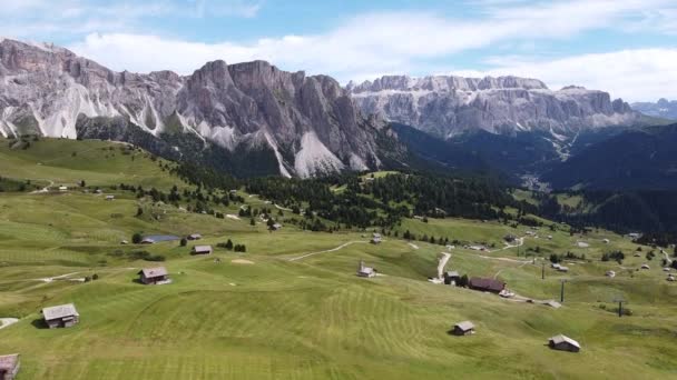 Seceda Val Gardena Valley South Tyrol Italian Alps Dolomites Italy — Stock video