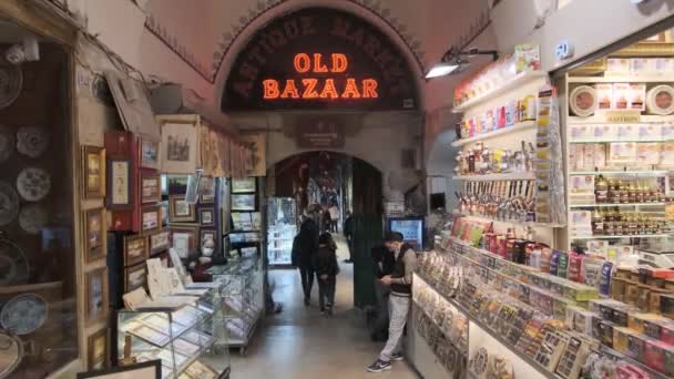 Istanbul Turquia Janeiro 2022 Grande Bazar Istambul Turquia Dos Maiores — Vídeo de Stock