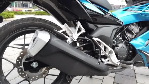 Kuala Lumpur March 2022 Stunning Display Honda Rs_X 150 Motorcycle — Stock Video