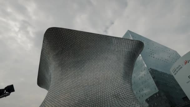 Museu Soumaya Cidade México Vista Baixo Ângulo — Vídeo de Stock