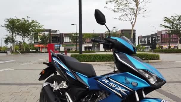 Malaysia Kuala Lumpur März 2022 Motorradproduktion Des Herstellers Honda Eine — Stockvideo