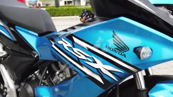 Malaysia March 2022 Stunning Appearance Honda Rs_X 150 Motorcycle Bright — Stock Video