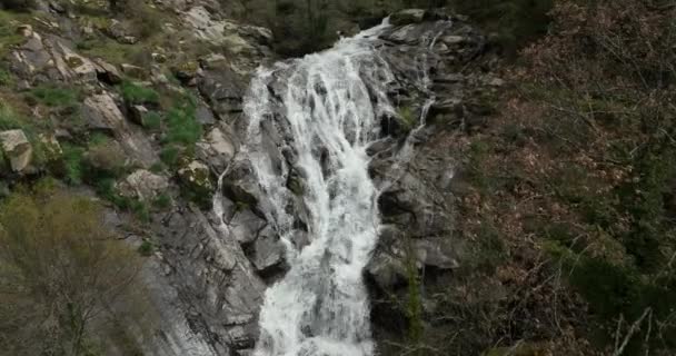 Stunning Waterfall Valle Del Jerte Spain — 비디오