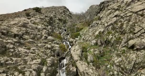 Gorgeous Waterfall Valle Del Jerte Spain — Vídeo de Stock