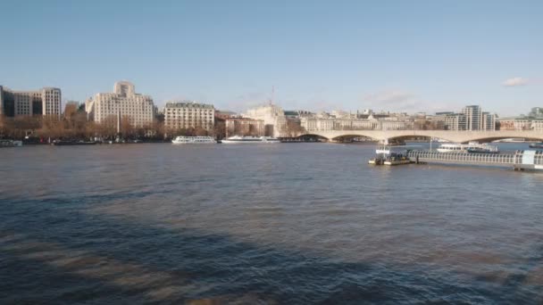 River Thames Lifeblood Londons Cultural Landscape Many Capitals Most Iconic — Vídeo de Stock