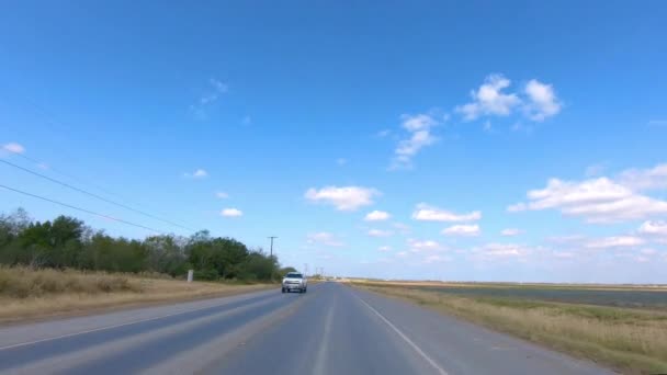 Pov Driving Rural Rio Grande Valley Southern Texas Vegetable Fields — Stock video