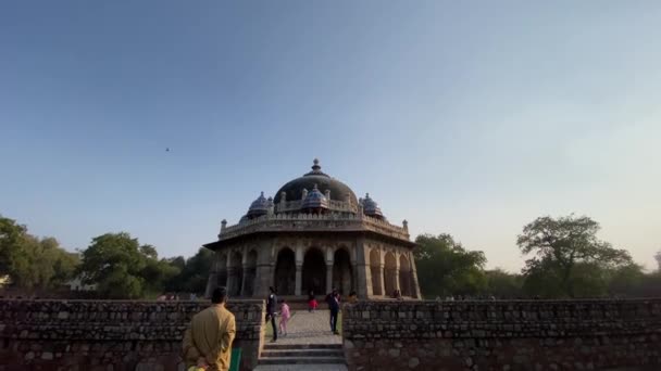 Tomb Isa Khan Isa Khan Tomb Built His Lifetime Situated — Stock Video