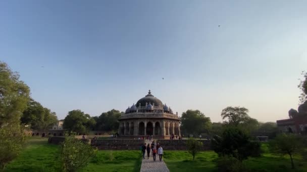 New Delhi India 2018 Isa Khan Tomb New Delhi India — Stok video