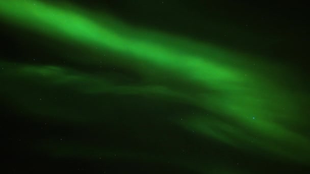 Der Schöne Tanz Der Nordlichter Nachthimmel Zeitraffer — Stockvideo