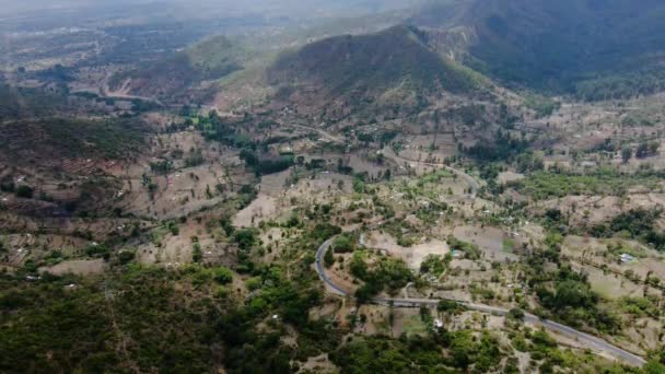 Aerial Drone View West Pokot Chapalleria Mountains Kenya — Wideo stockowe