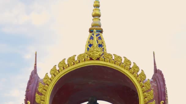 Estatua Deidad Wat Plan Leam Samui Tailandia — Vídeo de stock