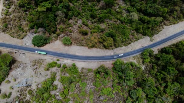 Aerial Drone View West Pokot Chapalleria Mountains Kenya — стокове відео