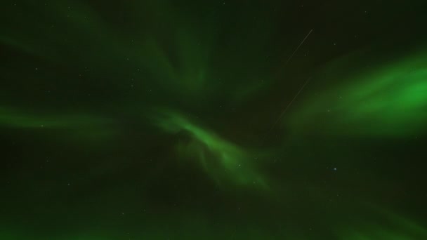 Belle Danse Des Aurores Boréales Dans Ciel Nocturne Temps Écoulé — Video