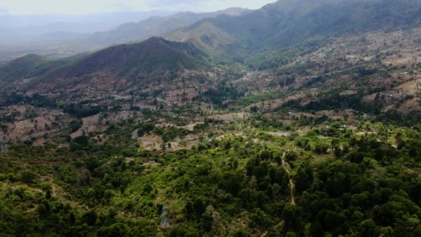 Flygdrönare Utsikt Över West Pokot Chapalleria Bergen Kenya — Stockvideo