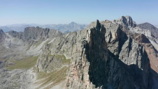 Drone Flying Mountains Laterlal Movement — Video