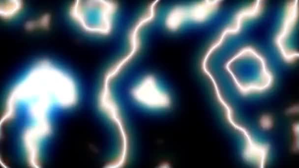 Plasma Electric Motion Effect Dark Abstract Animation — ストック動画