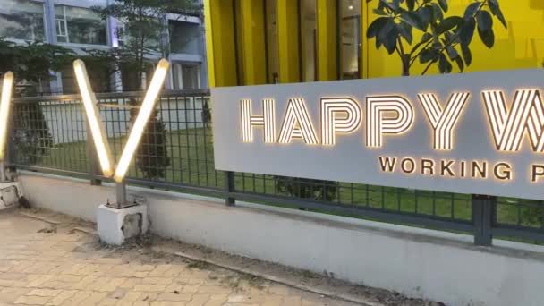 Senang Bekerja Pod Kerja Kolkata Interior Kantor Apartemen Modern Yang — Stok Video