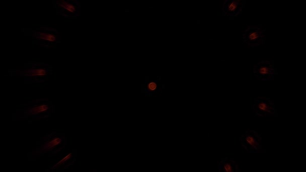 Dark Orange Kaleidoscope Fire Flame Effect Background — Video Stock