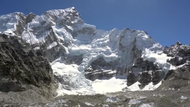 昆布山谷喜马拉雅山的美丽景色 — 图库视频影像