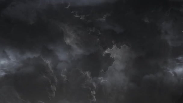 Thunderstorm Flashed Lit Dark Clouds Sky — Stock Video © BlackBoxGuild  #575221138