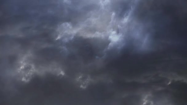 Thunderstorm Dark Clouds Thunderstorms Sky — Video