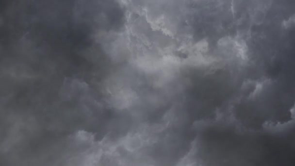 Tormenta Eléctrica Tormenta Dramática Time Lapse Clouds — Vídeo de stock