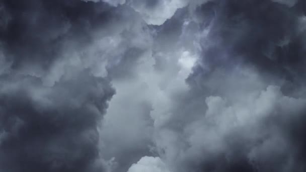 Thunderstorms Dark Thunder Clouds Dramatic Storms — Stok video