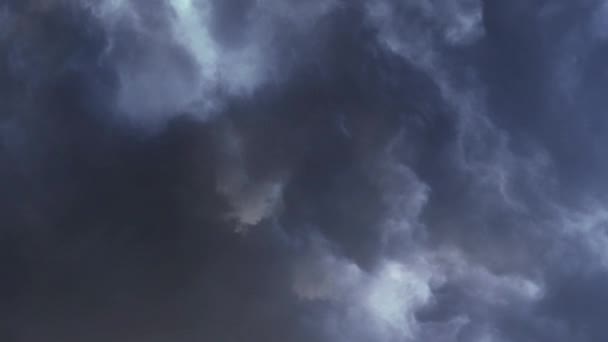 Tormenta Nubes Tormentosas Dramáticas — Vídeo de stock